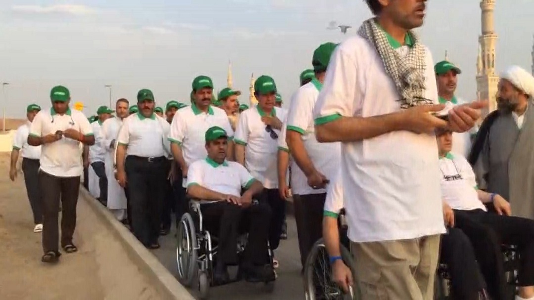 جانبازان در زیارت بقیع